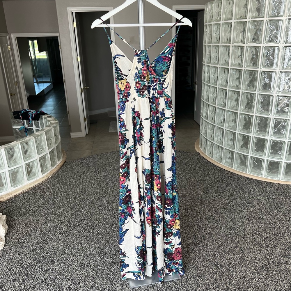 Free People Intimately Blue and Green Sleeveless Maxi Sundress - Picture 12 of 15
